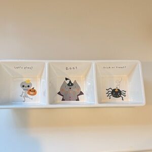 Designer Collection by Magenta Halloween 3 section divided serving dish